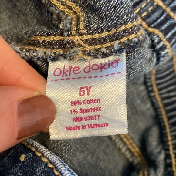 Okie Dokie picnic print jean skirt size 5 - Picture 4 of 4